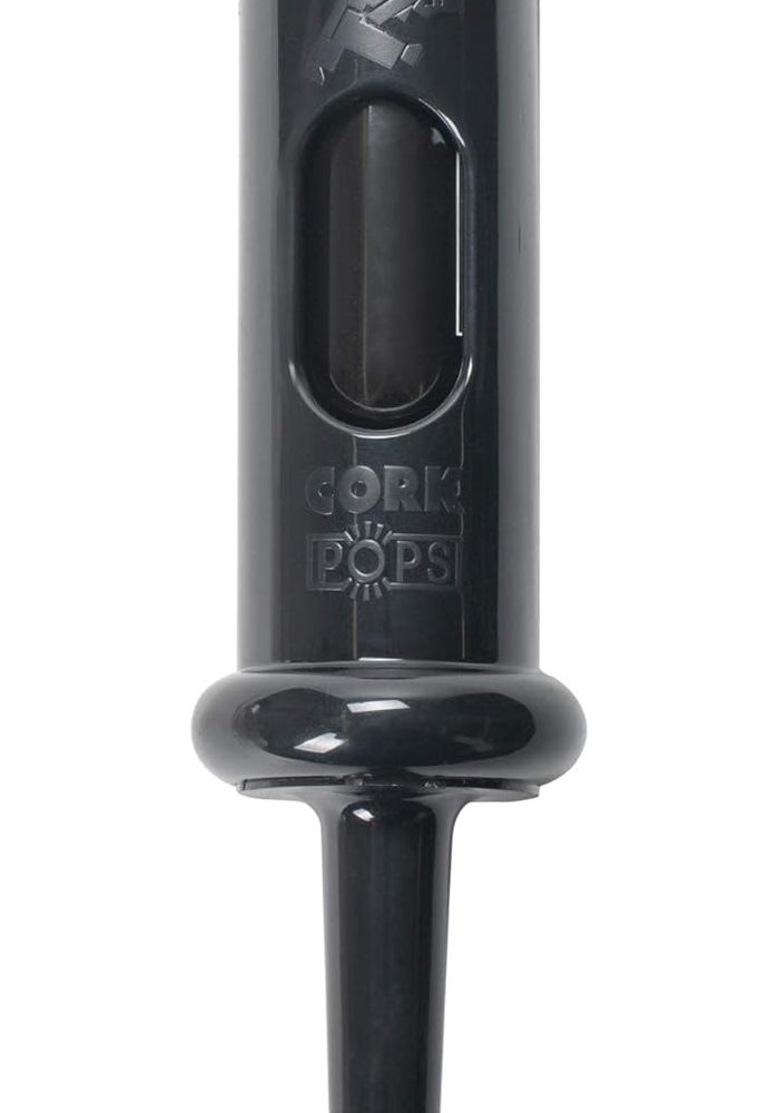 Cork Pops Black 6.5 Inch Original Wine Bottle Opener - Image 1